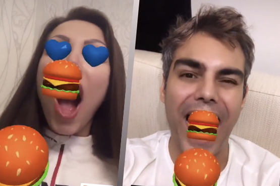 Instagram Filter Burger Lover